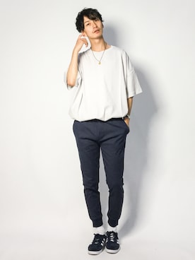 「HARE（ハレ）のMONSTERビッグカットソー(HARE)（Tシャツ/カットソー）」を使った、RENさん（メンズ・176cm）の夏コーディネート