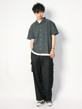「KATHARINE HAMNETT LAB（キャサリンハムネットラボ）のアイテム」を使った、RENさん（メンズ・176cm）の夏コーディネート