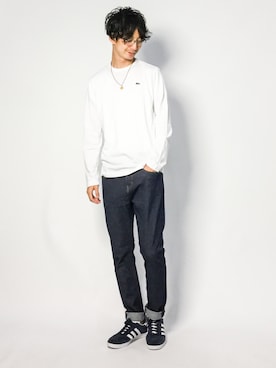 「LACOSTE（ラコステ）のアイテム」を使った、RENさん（メンズ・176cm）の夏コーディネート