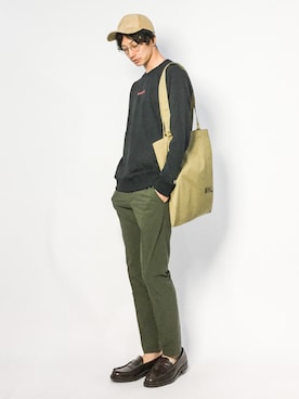「KANGOL（カンゴール）のアイテム（スウェット）」を使った、RENさん（メンズ・176cm）の夏コーディネート