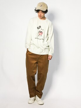 「MONKEY TIME（モンキータイム）のアイテム（その他パンツ）」を使った、RENさん（メンズ・176cm）の夏コーディネート