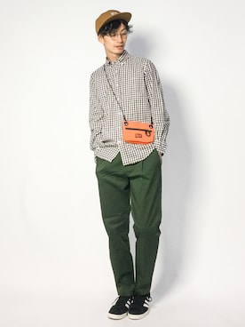 「Carhartt WIP（カーハートダブリューアイピー）のアイテム（帽子）」を使った、RENさん（メンズ・176cm）の夏コーディネート