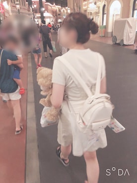 「nice claup」｜「アイテム（ジャンパースカート）」を使った、はるさん（レディース・156cm）の秋コーディネート