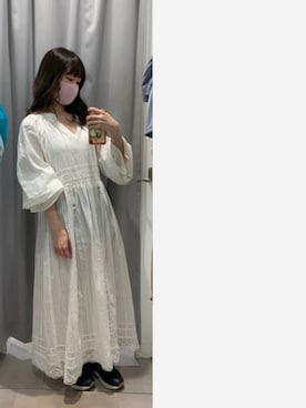 「コットンレース」｜はるさん（レディース・156cm）の夏コーディネート