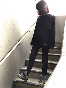 「BERNHARD WILLHELM（ベルンハルトウィルヘルム）のアイテム」を使った、fffさん（メンズ・162cm）の秋コーディネート