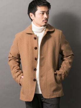 「メルトン」｜「アイテム（その他アウター）」を使った、Yudai  Yorozuさん（メンズ・164cm）の秋コーディネート