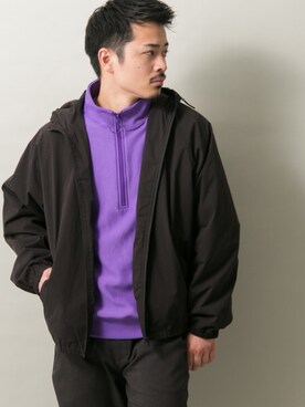 「ITEMS URBANRESEARCH（アイテムズ アーバンリサーチ）のアイテム（マウンテンパーカー）」を使った、Yudai  Yorozuさん（メンズ・164cm）の冬コーディネート