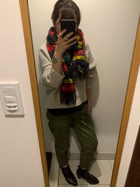 「アイテム（ブーティ）」を使った、ぶきこさん（レディース・165cm・30代）の秋コーディネート