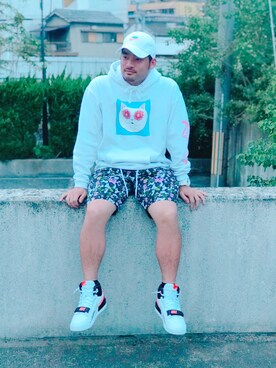 「RIPNDIP（リップンディップ）のアイテム（パンツ）」を使った、chikwa126さん（メンズ・171cm）の秋コーディネート