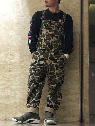 RIPNDIP リップンディップ オーバーオール　リアルツリー　迷彩　カモフラ RIPNDIP リップンディップ オーバーオール リアルツリー 迷彩