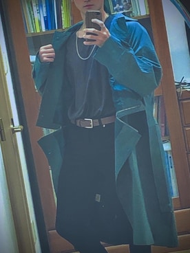 「AIVER（アイバー）のアイテム（トレンチコート）」を使った、N.Yusukeさん（メンズ・170cm）の秋コーディネート