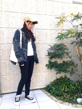 「G-STAR RAW（ジースターロゥ）のアイテム（ブルゾン）」を使った、🦔 akaneさん（レディース・149cm）の春コーディネート