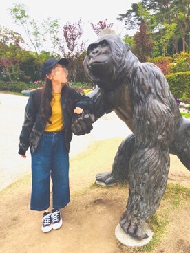 「G-STAR RAW（ジースターロゥ）のアイテム（ブルゾン）」を使った、🦔 akaneさん（レディース・149cm）の春コーディネート
