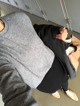「レザーブーツ」｜「アイテム（チェスターコート）」を使った、mokashidamoさん（レディース・169cm）の秋コーディネート
