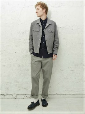 「L&HARMONY（エルアンドハーモニー）のアイテム（ジャケット/アウター）」を使った、L&HARMONYさん（メンズ・180cm）の冬コーディネート