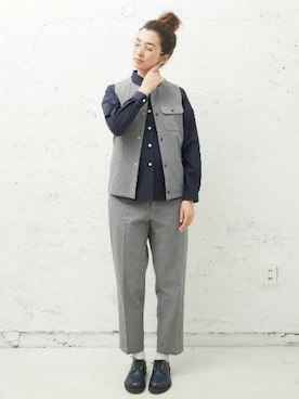 「JOLI（ジョリ）のアイテム」を使った、L&HARMONYさん（メンズ・168cm）の冬コーディネート