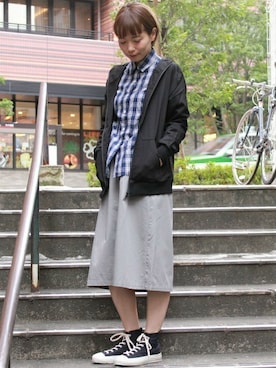 「L&HARMONY（エルアンドハーモニー）のアイテム」を使った、L&HARMONYさん（レディース・159cm）の冬コーディネート