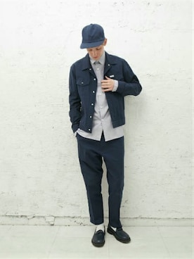 「L&HARMONY（エルアンドハーモニー）のアイテム（ジャケット/アウター）」を使った、L&HARMONYさん（メンズ・180cm）の冬コーディネート