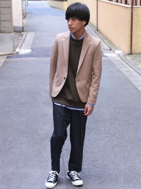 「L&HARMONY（エルアンドハーモニー）のアイテム（ジャケット/アウター）」を使った、L&HARMONYさん（メンズ・167cm）の春コーディネート