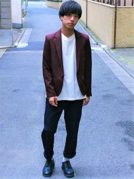 「L&HARMONY（エルアンドハーモニー）のアイテム（ジャケット/アウター）」を使った、L&HARMONYさん（メンズ・167cm）の春コーディネート