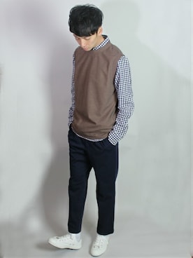 「L&HARMONY（エルアンドハーモニー）のアイテム」を使った、L&HARMONYさん（メンズ・177cm）の春コーディネート