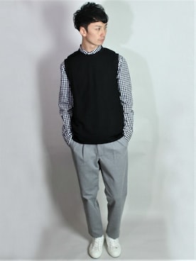 L&HARMONYさん（メンズ・177cm）の春コーディネート