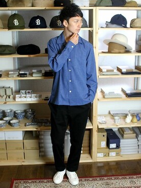 L&HARMONYさん（メンズ・177cm）の春コーディネート