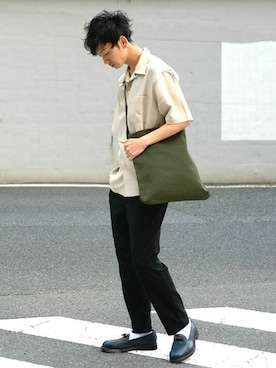 「JOLI（ジョリ）のアイテム」を使った、L&HARMONYさん（メンズ・177cm）の春コーディネート