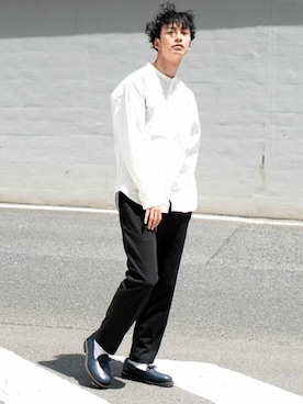 「JOLI（ジョリ）のアイテム」を使った、L&HARMONYさん（メンズ・177cm）の春コーディネート