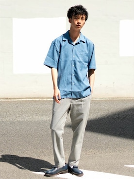 「JOLI（ジョリ）のアイテム」を使った、L&HARMONYさん（メンズ・177cm）の春コーディネート