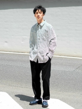 「JOLI（ジョリ）のアイテム」を使った、L&HARMONYさん（メンズ・177cm）の春コーディネート
