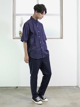 「L&HARMONY（エルアンドハーモニー）のアイテム」を使った、L&HARMONYさん（メンズ・177cm）の夏コーディネート