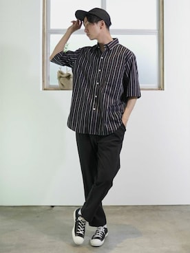 「L&HARMONY（エルアンドハーモニー）のアイテム」を使った、L&HARMONYさん（メンズ・177cm）の夏コーディネート