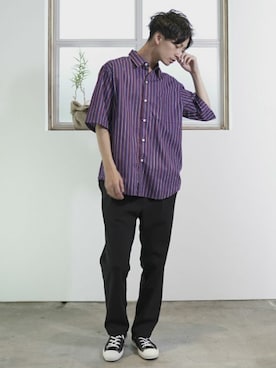 「L&HARMONY（エルアンドハーモニー）のアイテム」を使った、L&HARMONYさん（メンズ・177cm）の夏コーディネート