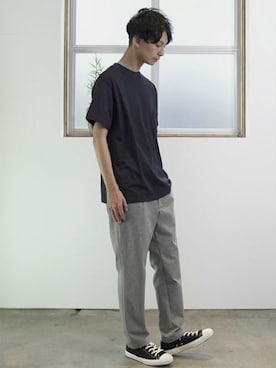 「L&HARMONY（エルアンドハーモニー）のアイテム」を使った、L&HARMONYさん（メンズ・177cm）の夏コーディネート