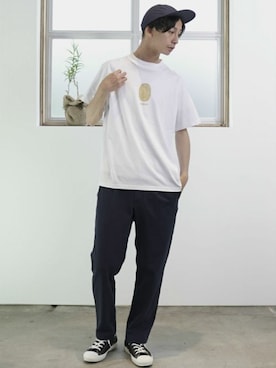 「L&HARMONY（エルアンドハーモニー）のアイテム」を使った、L&HARMONYさん（メンズ・177cm）の夏コーディネート