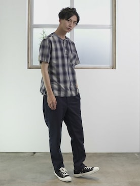 「L&HARMONY（エルアンドハーモニー）のアイテム」を使った、L&HARMONYさん（メンズ・177cm）の夏コーディネート