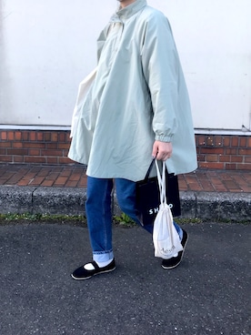 「カンフーシューズ」｜はるさめさん（レディース・169cm）の春コーディネート