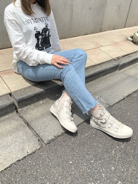 「chuu（チュー）のアイテム」を使った、AsHFさん（レディース・153cm）の春コーディネート