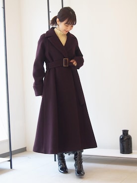「一押しのアウタースタイル」｜「アイテム（その他アウター）」を使った、小山 (koyama)さん（レディース・160cm）の冬コーディネート