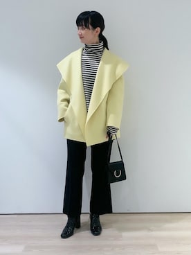 「EMMEL REFINES（エメルリファインズ）のアイテム（その他アウター）」を使った、小山 (koyama)さん（レディース・160cm）の秋コーディネート
