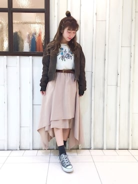 erina 🌿さん（レディース・153cm）の冬コーディネート