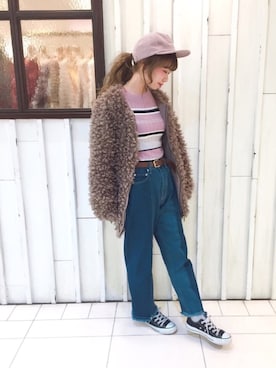 erina 🌿さん（レディース・153cm）の冬コーディネート