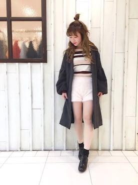 erina 🌿さん（レディース・153cm）の冬コーディネート