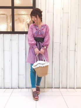 erina 🌿さん（レディース・153cm）の春コーディネート