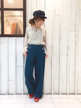 「archives（アルシーヴ）のアイテム（キャスケット）」を使った、erina 🌿さん（レディース・153cm）の春コーディネート