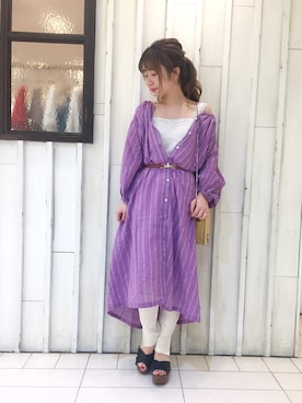 「archives（アルシーヴ）のアイテム（シューズ）」を使った、erina 🌿さん（レディース・153cm）の春コーディネート