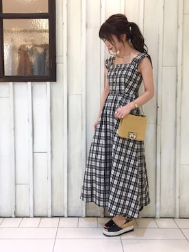 「archives（アルシーヴ）のアイテム（シューズ）」を使った、erina 🌿さん（レディース・153cm）の夏コーディネート