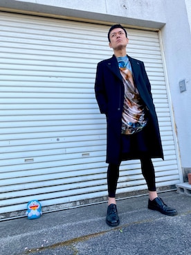 「ato（アトウ）のアイテム（ジャケット/アウター）」を使った、morrowさん（メンズ・178cm）の春コーディネート