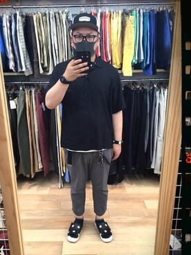 「BLACK FLYS（ブラックフライズ）のアイテム（帽子）」を使った、madさん（メンズ・178cm）の春コーディネート